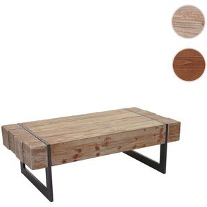 Mendler Couchtisch HWC-A15a, Wohnzimmertisch, Tanne Holz rustikal massiv MVG-zertifiziert 40x120x60cm ~ Vari 56898