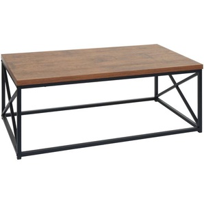 Mendler Couchtisch HWC-A27, Wohnzimmertisch Beistelltisch Sofatisch, Metall 3D-Struktur 44x110x60cm, Wildeic 105125