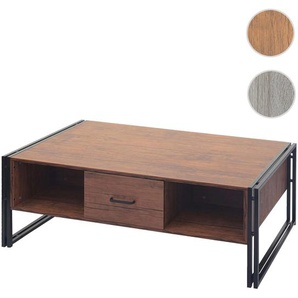 Mendler Couchtisch HWC-A27b, Beistelltisch Wohnzimmertisch, 3D-Struktur, 45x110x60cm MVG-zertifiziert, Metal 86236