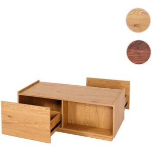 Mendler Couchtisch HWC-J78, Wohnzimmertisch Beistelltisch Sofatisch, Schublade, MDF 110x50x40cm ~ Variantena 86643+83205