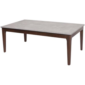 Mendler Couchtisch HWC-M55, Beistelltisch Sofatisch Massiv-Holz HDF Laminat Melamin 46x120x70cm Beton-Optik 103988