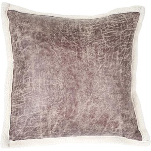Mendler Deko-Kissen Wildlederimitat, Sofakissen Zierkissen mit Füllung, braun Fellimitat 45x45cm ~ Varianten 51884