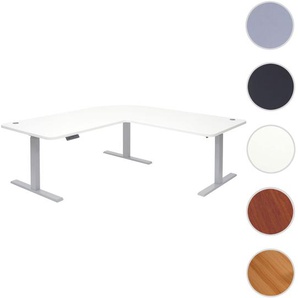 Mendler Eck-Schreibtisch HWC-D40, Bürotisch Computertisch, elektrisch höhenverstellbar 178x178cm 84kg MVG ~ 62775+62772