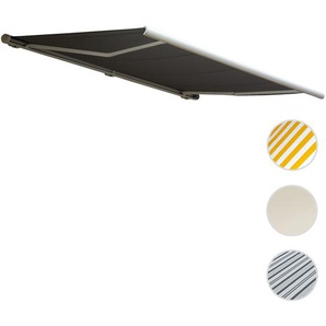 Mendler Elektrische Kassettenmarkise T124, Markise Vollkassette 5x3m ~ Variantenangebot 58229+35606+34295