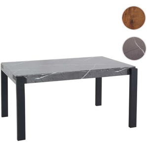 Mendler Esstisch HWC-L53, Tisch Küchentisch Esszimmertisch, Industrial Metall 140x80cm ~ Variantenangebot 99704