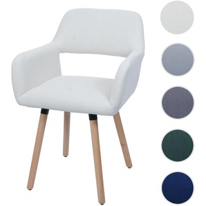 Mendler Esszimmerstuhl HWC-A50 II, Stuhl Küchenstuhl Polsterstuhl, Holz Stoff/Textil Cord (400g/m˛) MVG ~ Va 108878