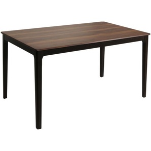 Mendler Esszimmertisch HWC-M55, Tisch Esstisch, Massiv-Holz HDF Laminat Melamin 135x80cm, Sheesham Holz-Opti 104641