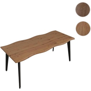 Mendler Esszimmertisch HWC-O60, Ausziehtisch Esstisch, Eisen MDF ausziehbar 120-180x80cm ~ Variantenangebot 122232+122233