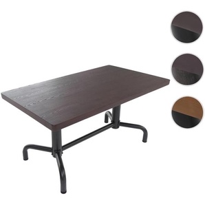Mendler Esszimmertisch HWC-P31, Tisch Esszimmertisch, Industrial Holz 140x80cm ~ Variantenangebot 118694+118695