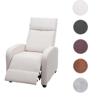 Mendler Fernsehsessel HWC-F76, Relaxsessel Sessel Liegesessel, Liegefunktion verstellbar Stoff/Textil ~ Vari 70461