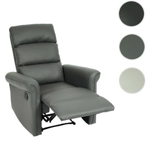 Mendler Fernsehsessel HWC-J96, Relaxsessel Sessel Liegesessel, Liegefunktion verstellbar Kunstleder ~ Varian 86226