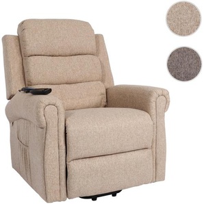 Mendler Fernsehsessel HWC-K63, Relaxsessel Sessel, Liegefunktion Aufstehhilfe Massage Heizfunktion, Stoff/Te 94713