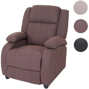 Mendler Fernsehsessel Lincoln, Relaxsessel Liege Sessel, Stoff/Textil ~ Variantenangebot 55085