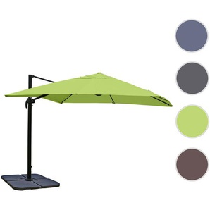 Mendler Gastronomie-Ampelschirm HWC-A96, Sonnenschirm, 3x3m (Ř4,24m) Polyester/Alu 23kg ~ Variantenangebot 138980+31831