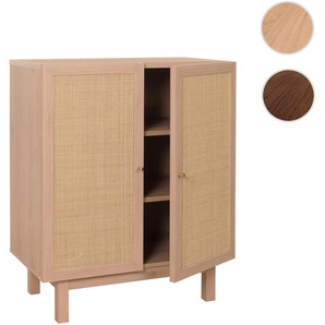Mendler Highboard HWC-M51, Kommode Schrank Sideboard, Staufächer, Kubu Rattan 98x79x42cm ~ Variantenangebot 105393+105394