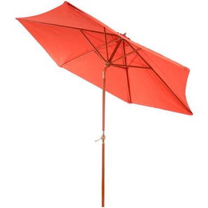 Mendler Holz-Sonnenschirm Gartenschirm Marktschirm Florida 3m, stabil, neigbar, Kurbel ~ Variantenangebot 25675