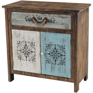 Mendler Kommode Funchal Schubladenkommode Schrank Shabby-Look, Vintage, 84x80x40cm ~ Variantenangebot 34495