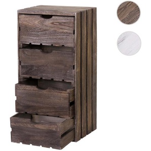 Mendler Kommode HWC-C62, Schubladenkommode Holzkiste, Shabby-Look Vintage, 4 Schubladen 70x32x26cm ~ Variant 61519