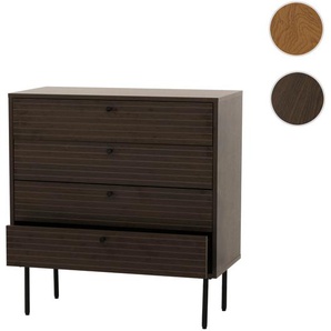 Mendler Kommode HWC-N78, Sideboard Schrank , 4 Schubladen, skandinavischer Stil Metall Holz Melamin MVG 85x8 109301+109302