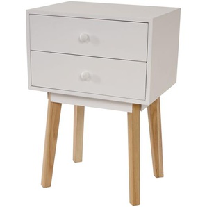 Mendler Kommode Malmö T271, Beistelltisch Nachttisch Schrank, Retro-Design 59x40x30cm ~ Variantenangebot 36706