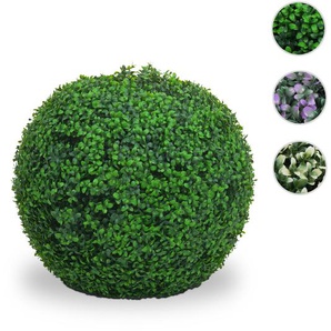 Mendler Künstlicher Busch HWC-L77, Buchskugel Dekopflanze Buchsbaumkugel Kunstpflanze Buxus, Outdoor ~ Varia 117653