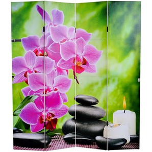 Mendler LED-Paravent Spanische Wand Raumteiler Stones, Timer, netzbetrieben 180x160cm, 2 LEDs ~ Variantenang 36747