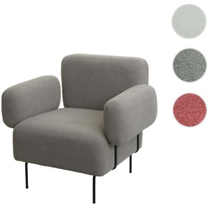 Mendler Lounge-Sessel HWC-L83, Cocktailsessel Polstersessel Sessel, Stoff/Textil Metall ~ Variantenangebot 101742