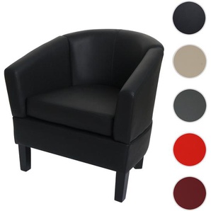 Mendler Lounge-Sessel HWC-O17, Sessel Clubsessel Cocktailsessel, MVG-zertifiziert Kunstleder ~ Variantenange 110864