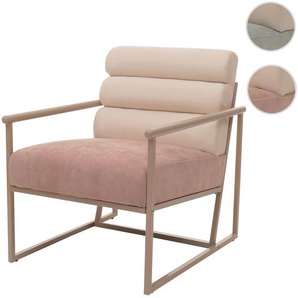 Mendler Lounge-Sessel HWC-O38, Cocktail-/Polstersessel Clubsessel, Stoff/Textil (420 g/m˛) Metall ~ Variante 153445