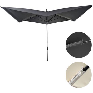 Mendler Luxus-Sonnenschirm HWC-A37, Marktschirm Gartenschirm, 3x3m (Ř4,24m) Polyester/Alu 10kg ~ Variantenan 59345