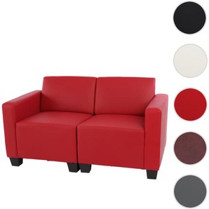 Mendler Modular 2-Sitzer Sofa Couch Lyon, Kunstleder ~ Variantenangebot 21695+21698