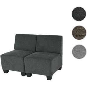 Mendler Modular 2-Sitzer Sofa Couch Lyon, Stoff/Textil ~ Variantenangebot 2x75606
