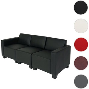 Mendler Modular 3-Sitzer Sofa Couch Lyon, Kunstleder ~ Variantenangebot 21689+21692+21696