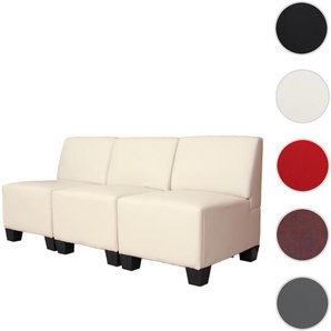 Mendler Modular 3-Sitzer Sofa Couch Lyon, Kunstleder ~ Variantenangebot 3x21690