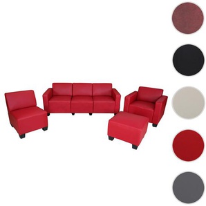 Mendler Modular Sofa-System Couch-Garnitur Lyon 3-1-1-1 ~ Variantenangebot 2x21691+21695+21698+21704+21707