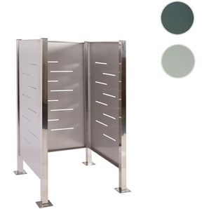 Mendler Mülltonnen-Zaun HWC-J55, Mülltonnenverkleidung Mülltonnenaufbewahrung, 150x85x85 Metall ~ Variantena 81188+101482