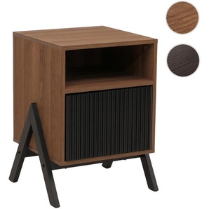 Mendler Nachttisch HWC-O40, Kommode Beistelltisch Nachtschrank Schrank, Schublade MDF Metall Melamin 59x40x4 139152