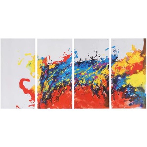 Mendler Ölgemälde Wave, 100% handgemaltes Wandbild Gemälde XL, 120x60cm ~ Variantenangebot 44766