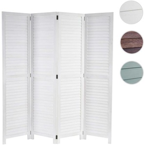 Mendler Paravent HWC-C30, Raumteiler Trennwand Sichtschutz, Shabby-Look Vintage, 170x160cm ~ Variantenangebo 45836