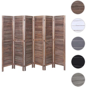 Mendler Paravent HWC-G30, Trennwand Sichtschutz Raumteiler, Shabby-Look 170x240cm ~ Variantenangebot 67531