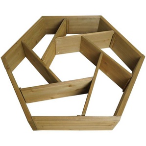 Mendler Pflanzkasten HWC-L70, Blumentopf Blumenbeet 7 Fächer, eckig 100x87cm Outdoor Tanne Holz MVG-zertifiz 117489