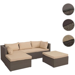 Mendler Poly-Rattan Garnitur HWC-O46, Balkon-/Garten-/Lounge-Set Sofa Sitzgruppe ~ Variantenangebot 138564
