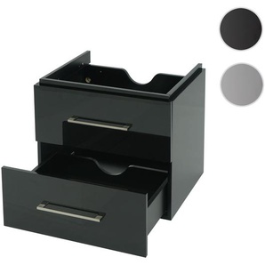 Mendler Premium Waschbeckenunterschrank HWC-D16, Waschtischunterschrank Waschtisch Badmöbel, hochglanz 60cm 62240