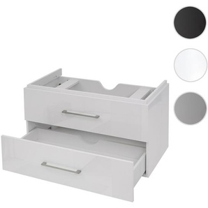 Mendler Premium Waschbeckenunterschrank HWC-D16, Waschtischunterschrank Waschtisch Badmöbel, hochglanz 90cm 62245