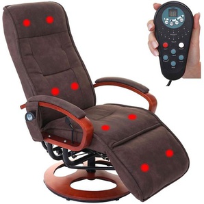 Mendler Relaxliege ARLES II, Relaxsessel Massagesessel, MIT Massage Stoff/Textil ~ Variantenangebot 59780