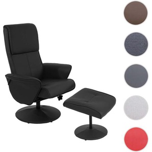 Mendler Relaxsessel Helsinki, Fernsehsessel Relaxliege TV-Sessel mit Hocker ~ Variantenangebot 35783