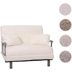Mendler Schlafsessel HWC-K29, Klappsessel Schlafsofa Gästebett, Liegefläche 190x100cm, Stoff Bouclé (500g/m˛ 108695