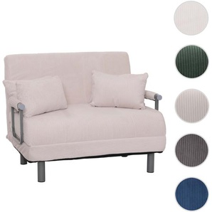 Mendler Schlafsessel HWC-K29, Klappsessel Schlafsofa Gästebett, Liegefläche 190x100cm, Stoff Cord (330g/m˛) 108702