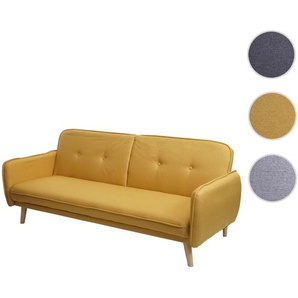 Mendler Schlafsofa HWC-J18, Couch Klappsofa Gästebett Bettsofa, Schlaffunktion Stoff/Textil 185cm ~ Variante 75468