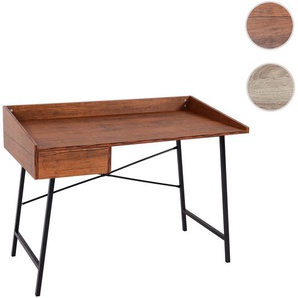 Mendler Schreibtisch HWC-J97, Bürotisch Computertisch, Schublade 3D-Struktur 98x114x60cm MVG-zertifiziert ~ 84811